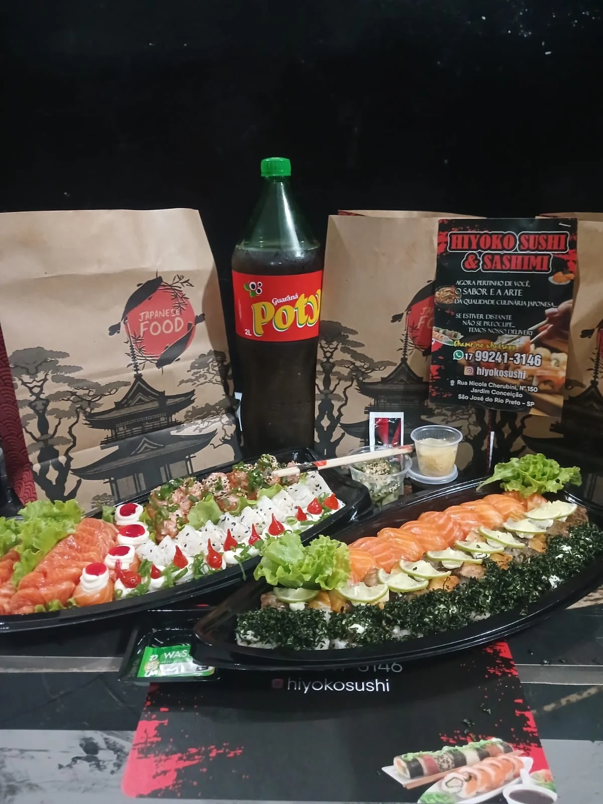 Sashimi e sushi Hiyoko